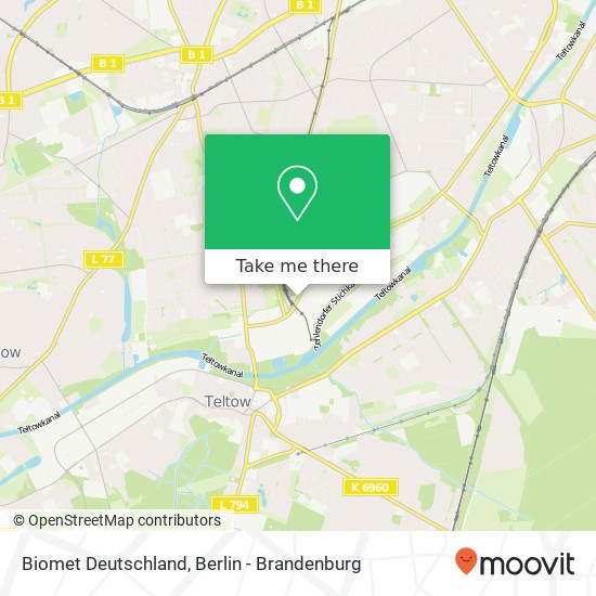 Карта Biomet Deutschland