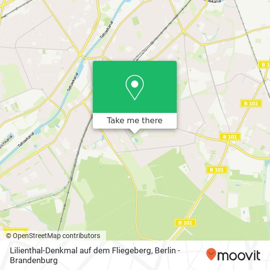 Карта Lilienthal-Denkmal auf dem Fliegeberg