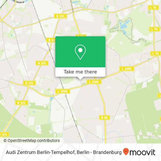 Audi Zentrum Berlin-Tempelhof map