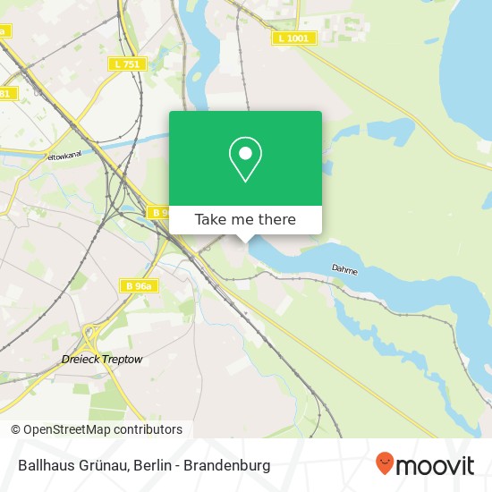 Ballhaus Grünau map