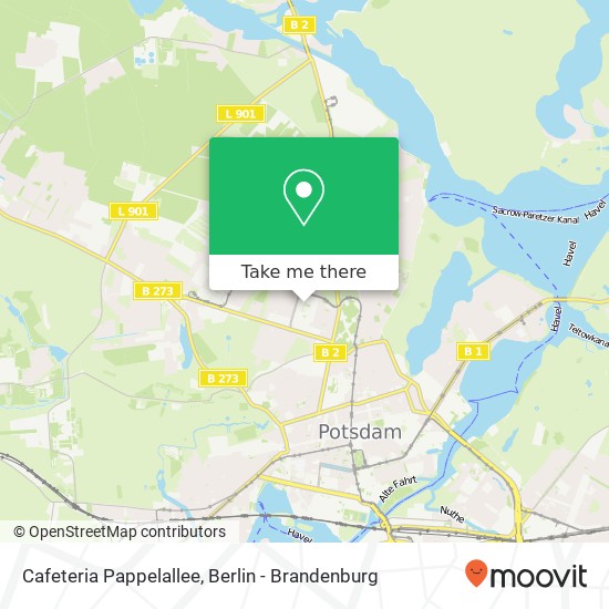 Cafeteria Pappelallee map