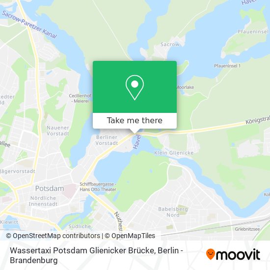 Wassertaxi Potsdam Glienicker Brücke map