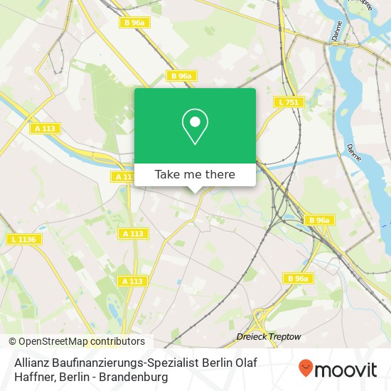 Allianz Baufinanzierungs-Spezialist Berlin Olaf Haffner map