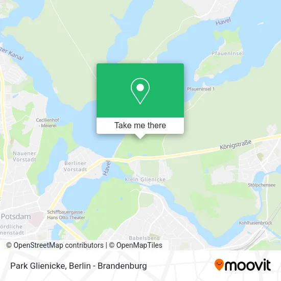 Park Glienicke map
