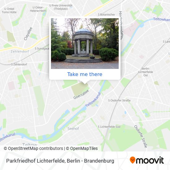 Карта Parkfriedhof Lichterfelde