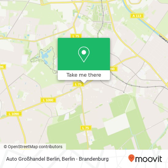 Карта Auto Großhandel Berlin