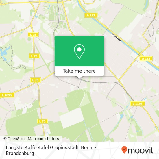 Längste Kaffeetafel Gropiusstadt map
