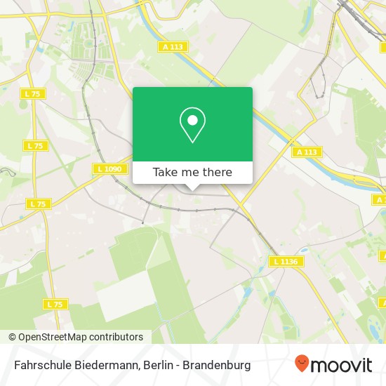 Fahrschule Biedermann map