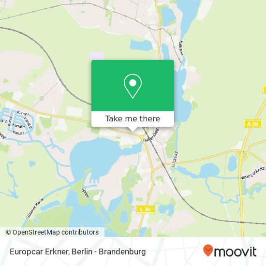 Карта Europcar Erkner
