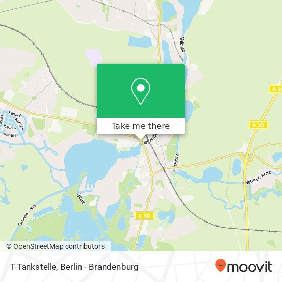 T-Tankstelle map