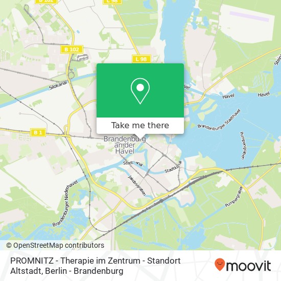 Карта PROMNITZ - Therapie im Zentrum - Standort Altstadt