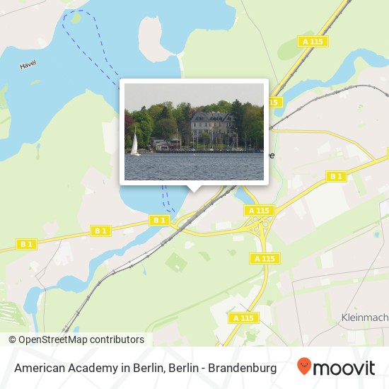 American Academy in Berlin map