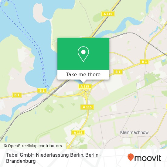 Tabel GmbH Niederlassung Berlin map