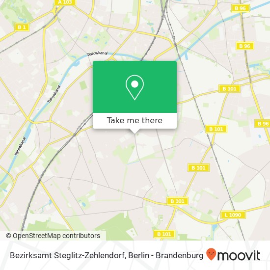 Bezirksamt Steglitz-Zehlendorf map