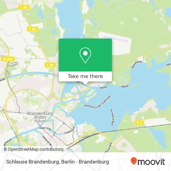 Schleuse Brandenburg map