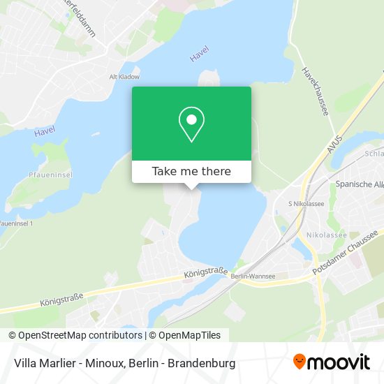 Villa Marlier - Minoux map
