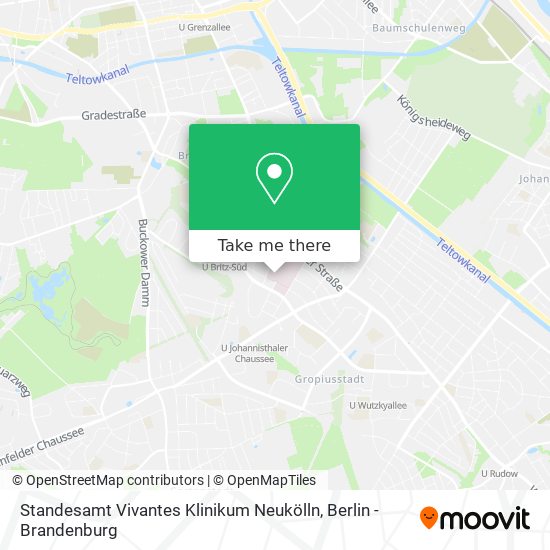 Карта Standesamt Vivantes Klinikum Neukölln