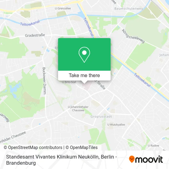 Карта Standesamt Vivantes Klinikum Neukölln
