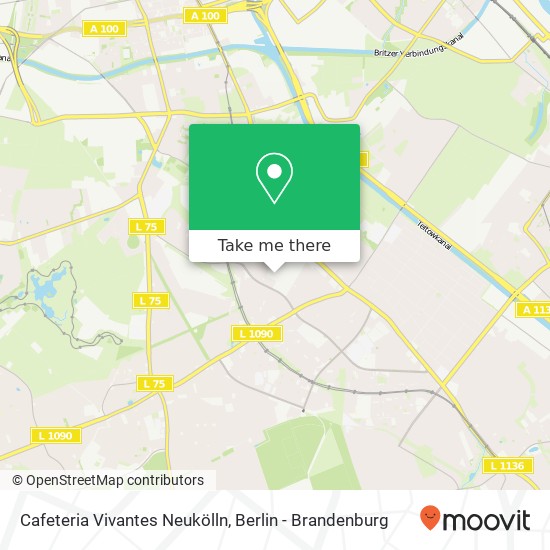 Cafeteria Vivantes Neukölln map