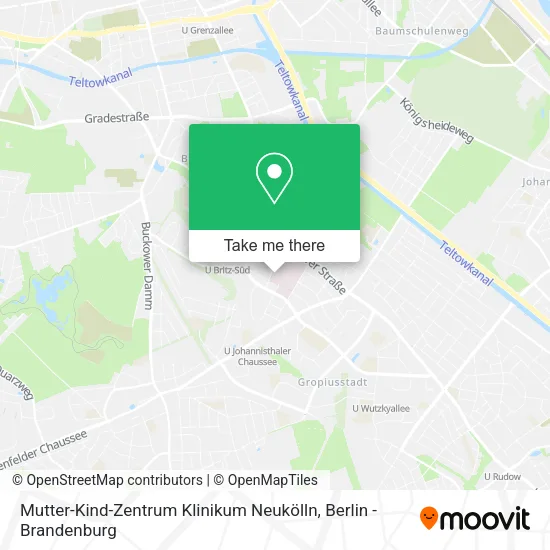 Карта Mutter-Kind-Zentrum Klinikum Neukölln
