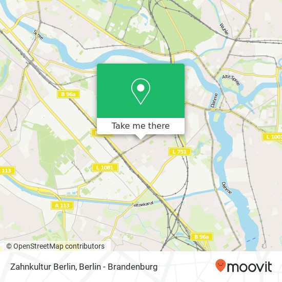 Zahnkultur Berlin map