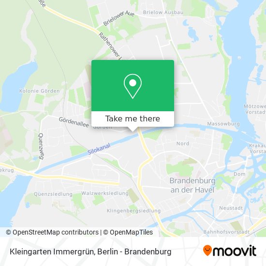 Карта Kleingarten Immergrün