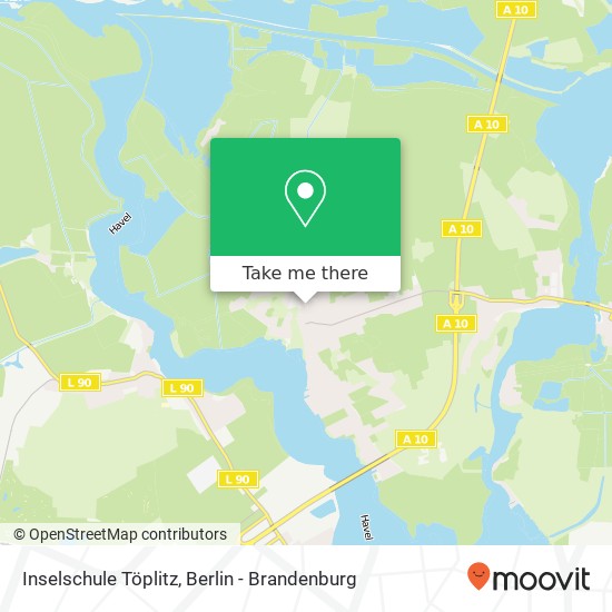 Inselschule Töplitz map