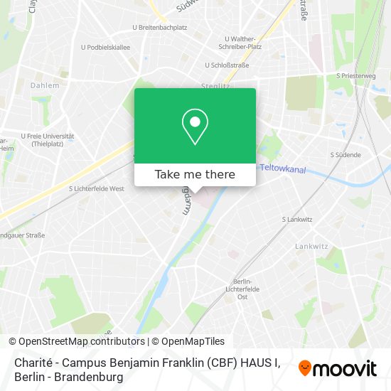 Charité - Campus Benjamin Franklin (CBF) HAUS I map