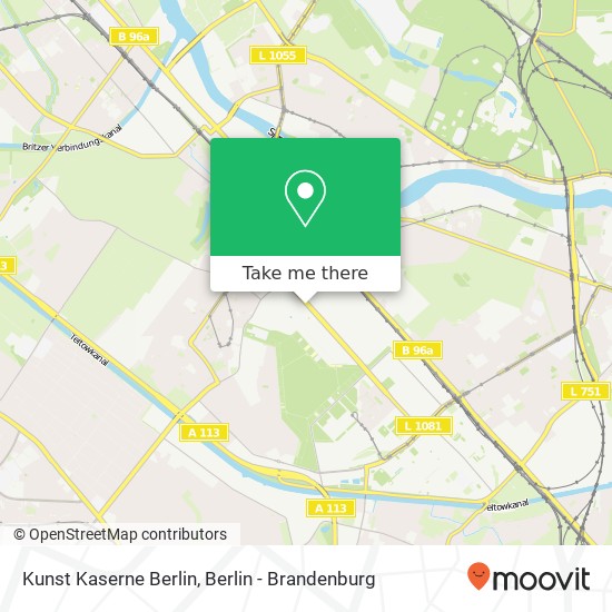 Kunst Kaserne Berlin map