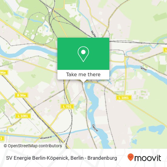 Карта SV Energie Berlin-Köpenick