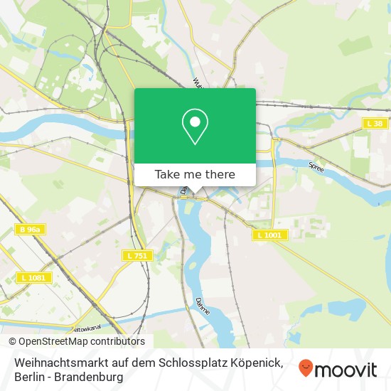 Weihnachtsmarkt auf dem Schlossplatz Köpenick map