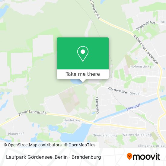 Карта Laufpark Gördensee