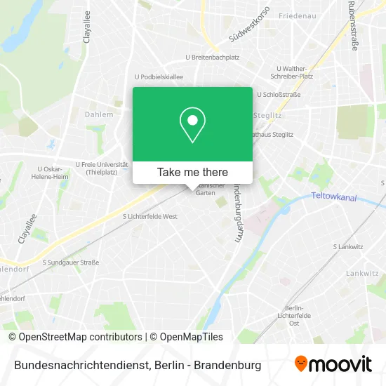 Карта Bundesnachrichtendienst
