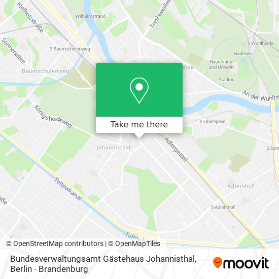Bundesverwaltungsamt Gästehaus Johannisthal map