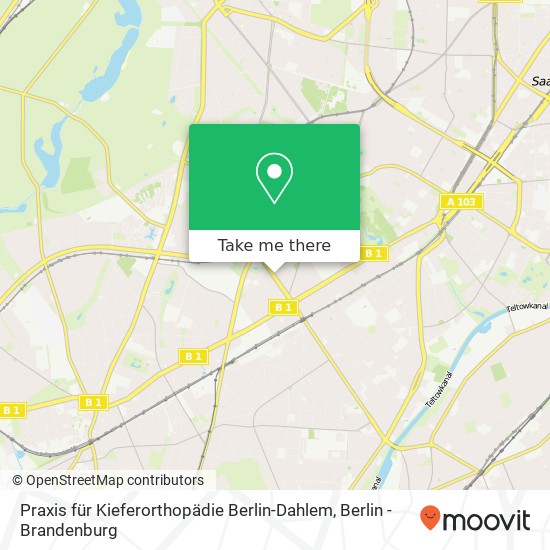 Praxis für Kieferorthopädie Berlin-Dahlem map