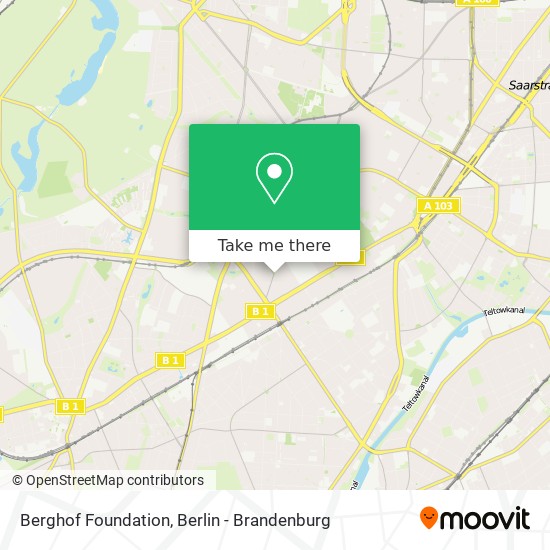 Berghof Foundation map