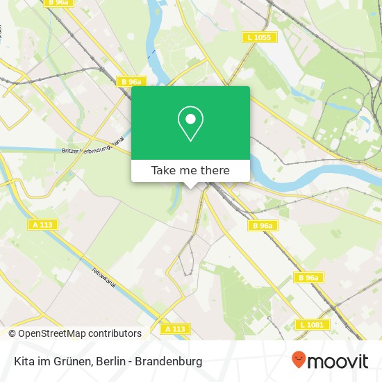 Kita im Grünen map