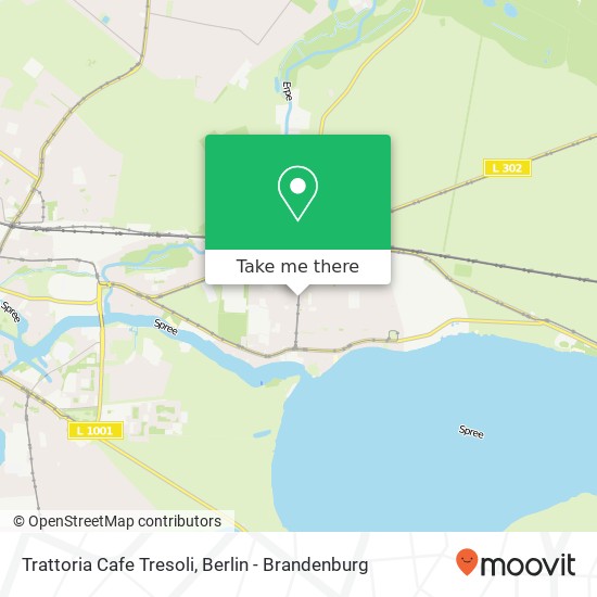 Trattoria Cafe Tresoli map