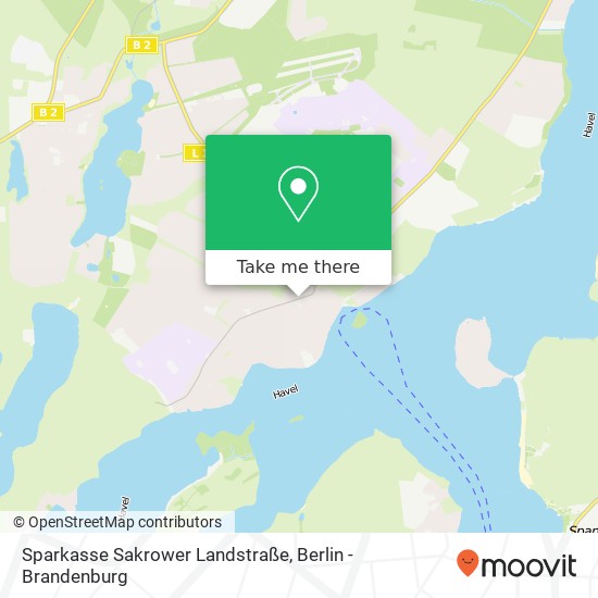 Sparkasse Sakrower Landstraße map