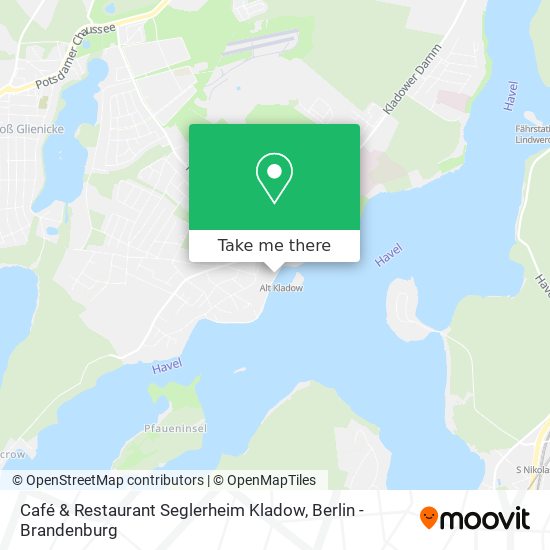 Café & Restaurant Seglerheim Kladow map