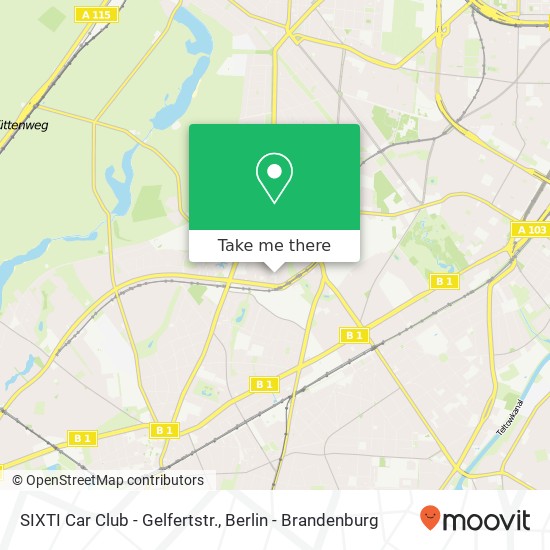 SIXTI Car Club - Gelfertstr. map