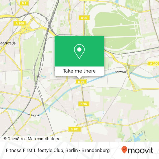 Fitness First Lifestyle Club map