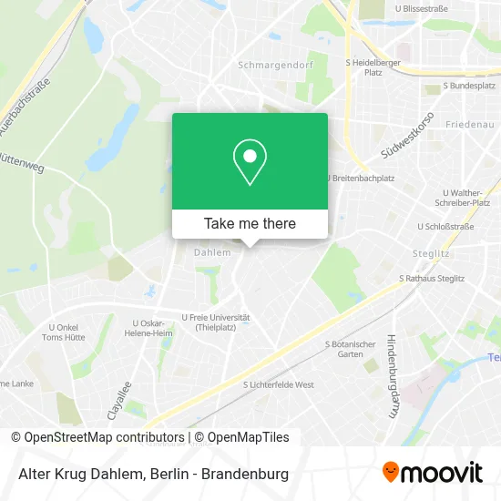 Alter Krug Dahlem map