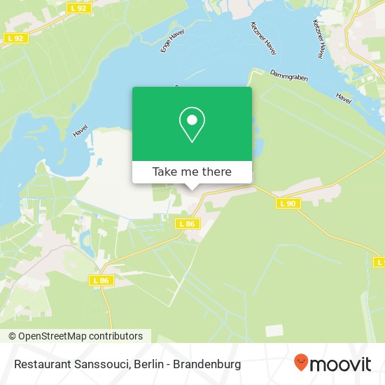Restaurant Sanssouci map
