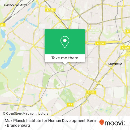 Max Planck Institute for Human Development map