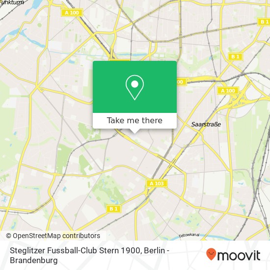 Карта Steglitzer Fussball-Club Stern 1900
