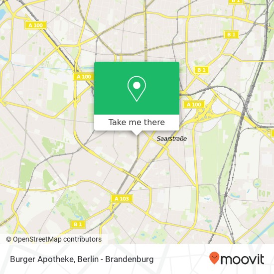 Карта Burger Apotheke
