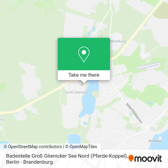 Карта Badestelle Groß Glienicker See Nord (Pferde-Koppel)
