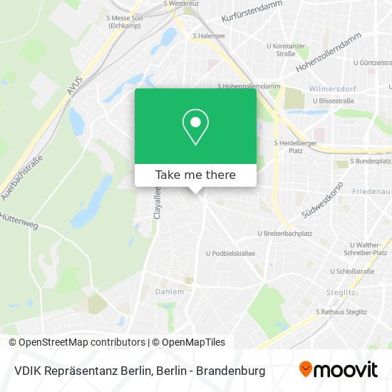 VDIK Repräsentanz Berlin map