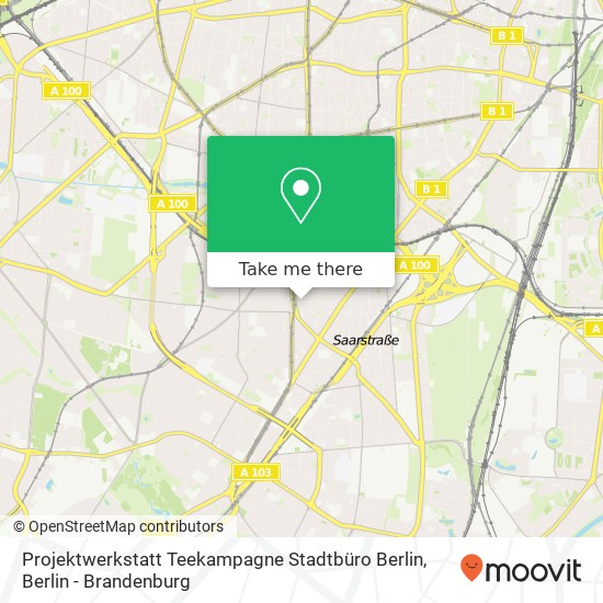 Projektwerkstatt Teekampagne Stadtbüro Berlin map